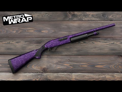 Shotgun Hex DNA Purple Gun Skin Vinyl Wrap