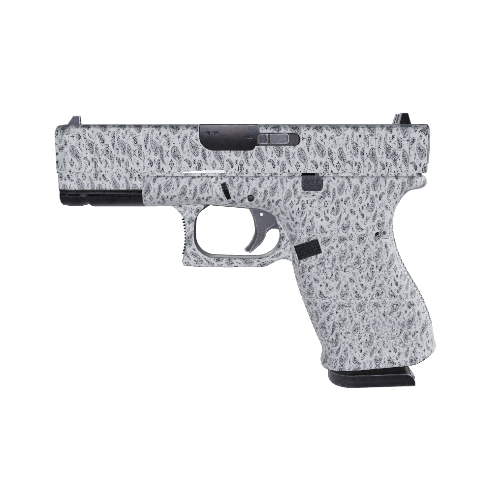 Pistol & Revolver Bandana White & Black Gun Skin