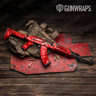 AK 47 Chrome Red Gun Skin Vinyl Wrap