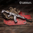 AK 47 Chrome Silver Gun Skin Vinyl Wrap