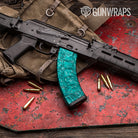 Classic Elite Tiffany Blue Camo AK 47 Mag Gun Skin Vinyl Wrap