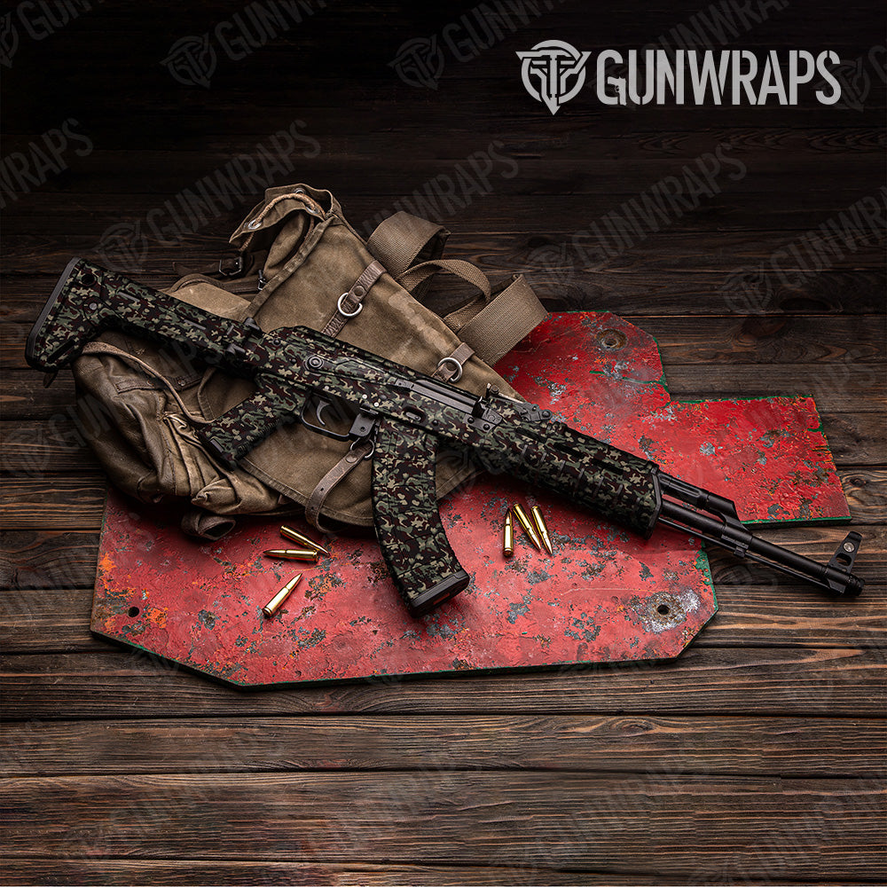 Classic Militant Blood Camo AK 47 Gun Skin Vinyl Wrap