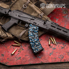 Classic Blue Tiger Camo AK 47 Mag Gun Skin Vinyl Wrap