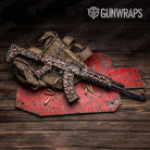 Classic Orange Tiger Camo AK 47 Gun Skin Vinyl Wrap