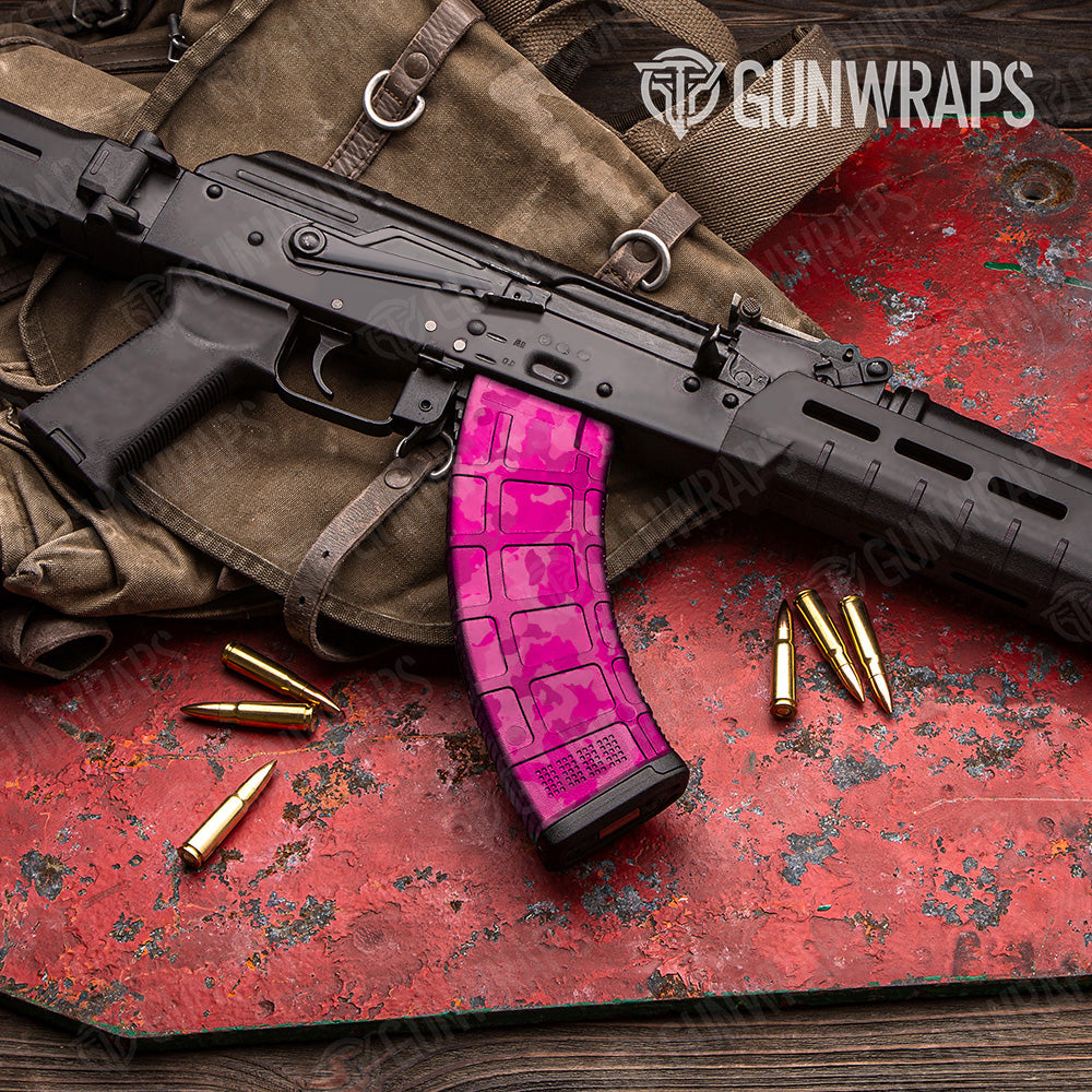 Cumulus Elite Magenta Camo AK 47 Mag Gun Skin Vinyl Wrap