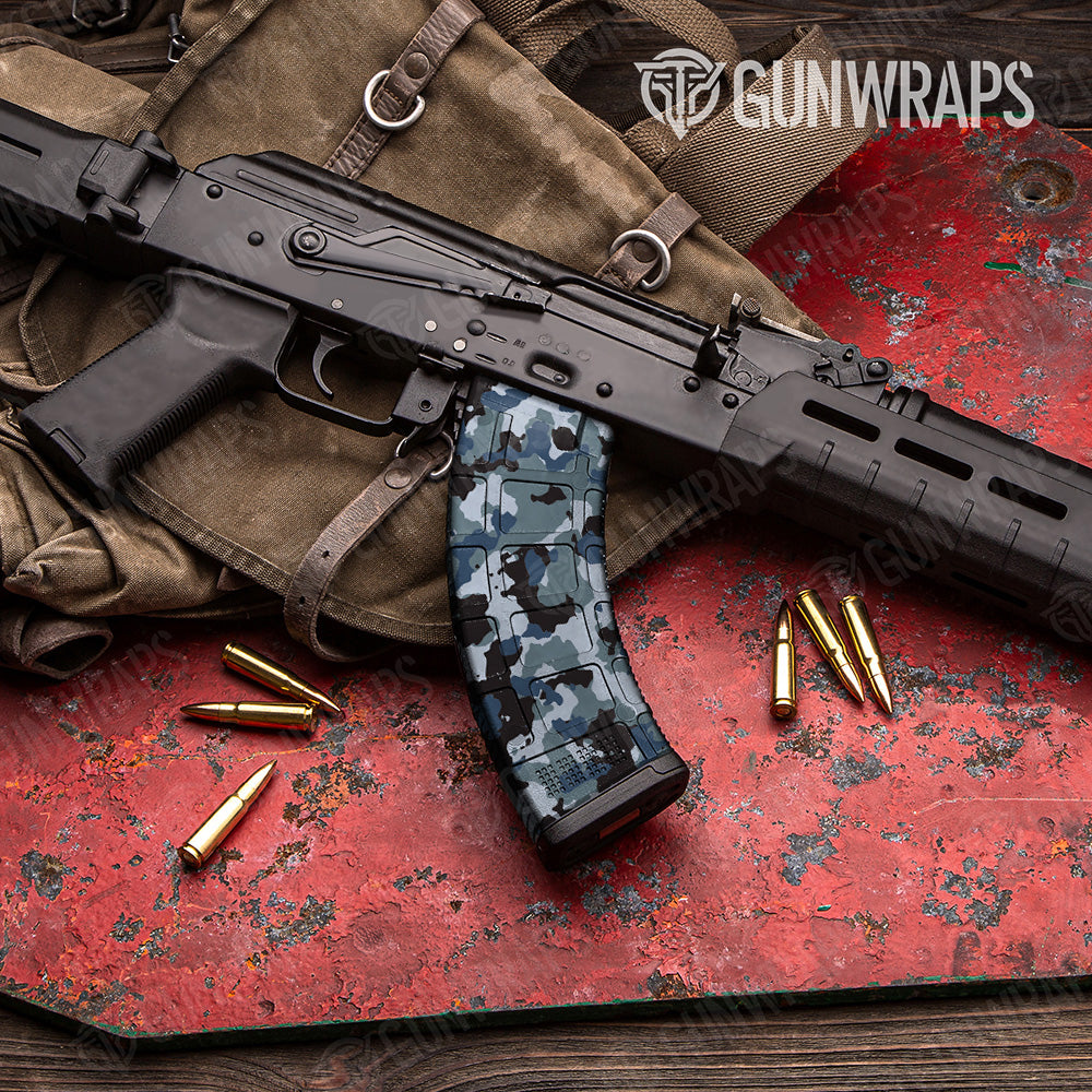 Cumulus Navy Camo AK 47 Mag Gun Skin Vinyl Wrap