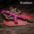 Digital Elite Magenta Camo AK 47 Gun Skin Vinyl Wrap