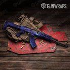 Galaxy Blue AK 47 Gun Skin Vinyl Wrap