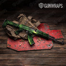 Galaxy Green AK 47 Gun Skin Vinyl Wrap