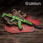 Hex DNA Magenta Lime AK 47 Gun Skin Vinyl Wrap