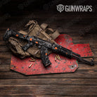 Hex DNA Orange AK 47 Gun Skin Vinyl Wrap