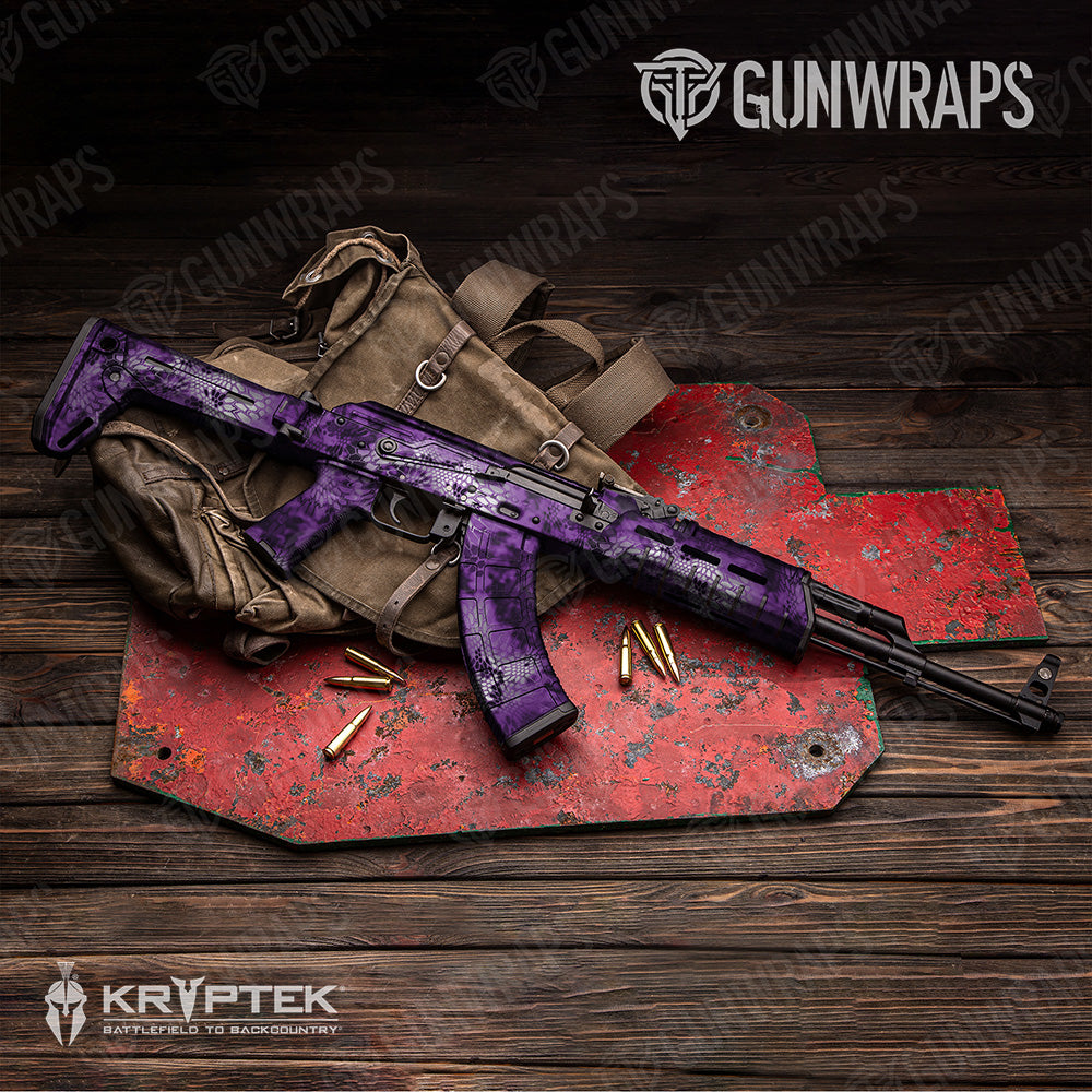 AK 47 Kryptek Amethyst Camo Gun Skin Vinyl Wrap