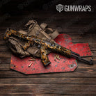 Nature Burning Buck Skull Camo AK 47 Gun Skin Vinyl Wrap