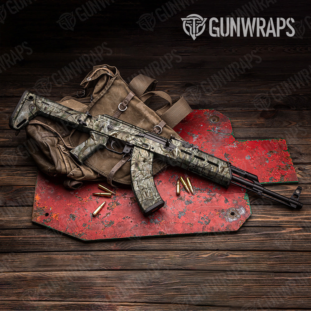 Nature Lifeless Woods Buck Skull Camo AK 47 Gun Skin Vinyl Wrap