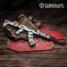 Sharp Snow Camo AK 47 Gun Skin Vinyl Wrap