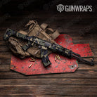 Shattered Militant Blue Camo AK 47 Gun Skin Vinyl Wrap