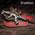 Shattered Snow Camo AK 47 Gun Skin Vinyl Wrap