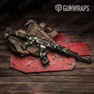 Shattered Woodland Camo AK 47 Gun Skin Vinyl Wrap