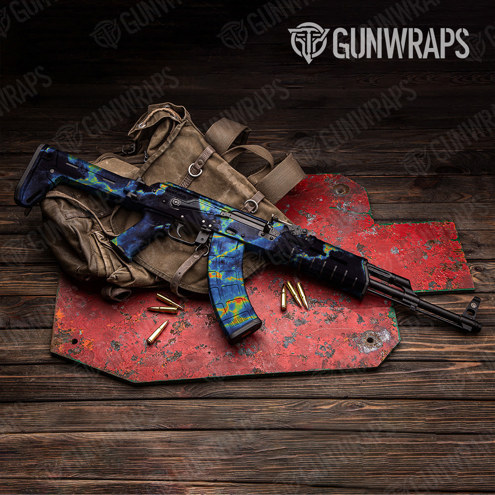 Stone Thermal Marble AK 47 Gun Skin Vinyl Wrap