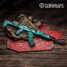 Stone Turquoise Marble AK 47 Gun Skin Vinyl Wrap