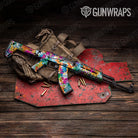 Tie Dye Clementine Kiss AK 47 Gun Skin Vinyl Wrap