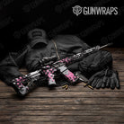 Broken Plaid Pink Camo AR 15 Gun Skin Vinyl Wrap