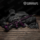 Circuit Board Magenta AR 15 Gun Skin Vinyl Wrap