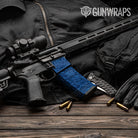 Classic Elite Blue Camo AR 15 Mag & Mag Well Gun Skin Vinyl Wrap