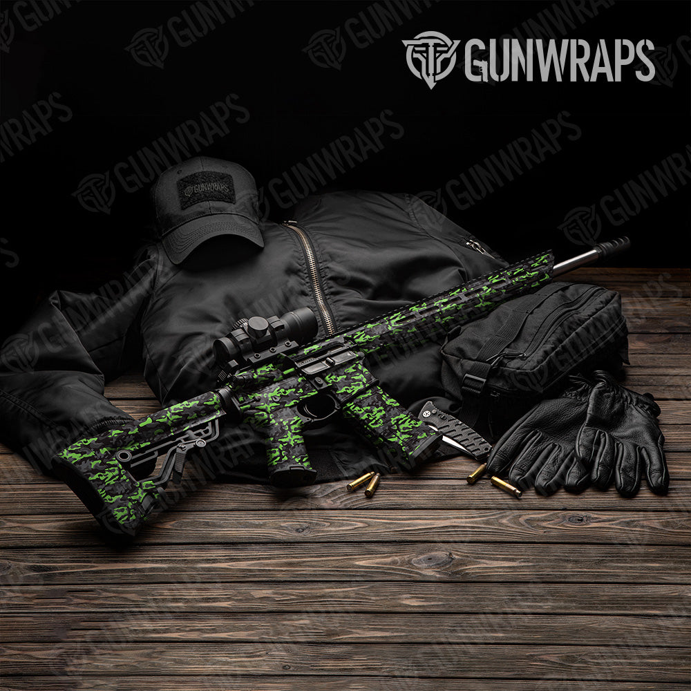 Classic Metro Green Camo AR 15 Gun Skin Vinyl Wrap