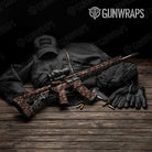 Classic Militant Red Camo AR 15 Gun Skin Vinyl Wrap