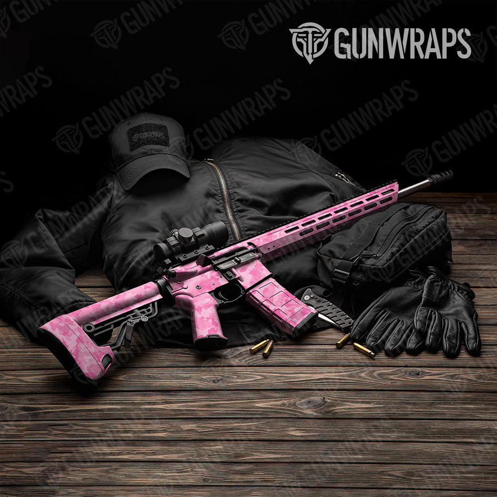 Cumulus Elite Pink Camo AR 15 Gun Skin Vinyl Wrap