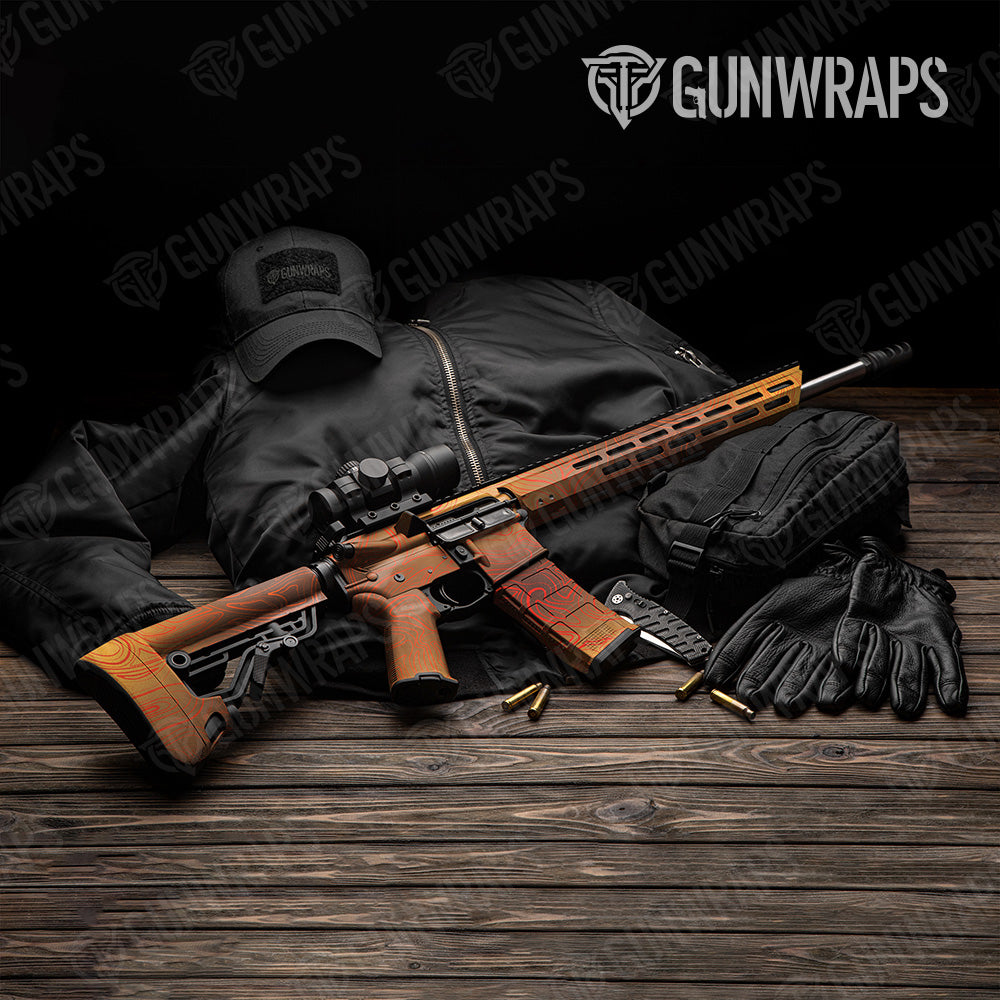 Damascus Autumn AR 15 Gun Skin Vinyl Wrap