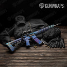 Damascus Fire & Ice AR 15 Gun Skin Vinyl Wrap