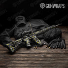 Digital Urban Yellow Camo AR 15 Gun Skin Vinyl Wrap