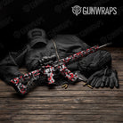 Erratic Red Tiger Camo AR 15 Gun Skin Vinyl Wrap