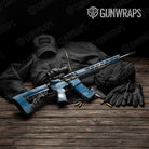 Galaxy Light Blue AR 15 Gun Skin Vinyl Wrap