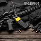 Hex DNA Elite Yellow AR 15 Mag Well Gun Skin Vinyl Wrap