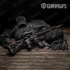 Hex DNA Orange AR 15 Gun Skin Vinyl Wrap