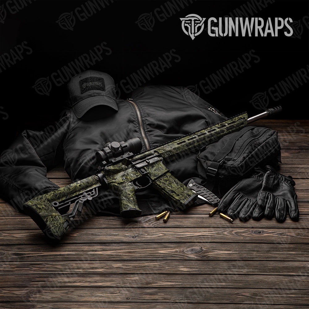 Nature Marshland Camo AR 15 Gun Skin Vinyl Wrap