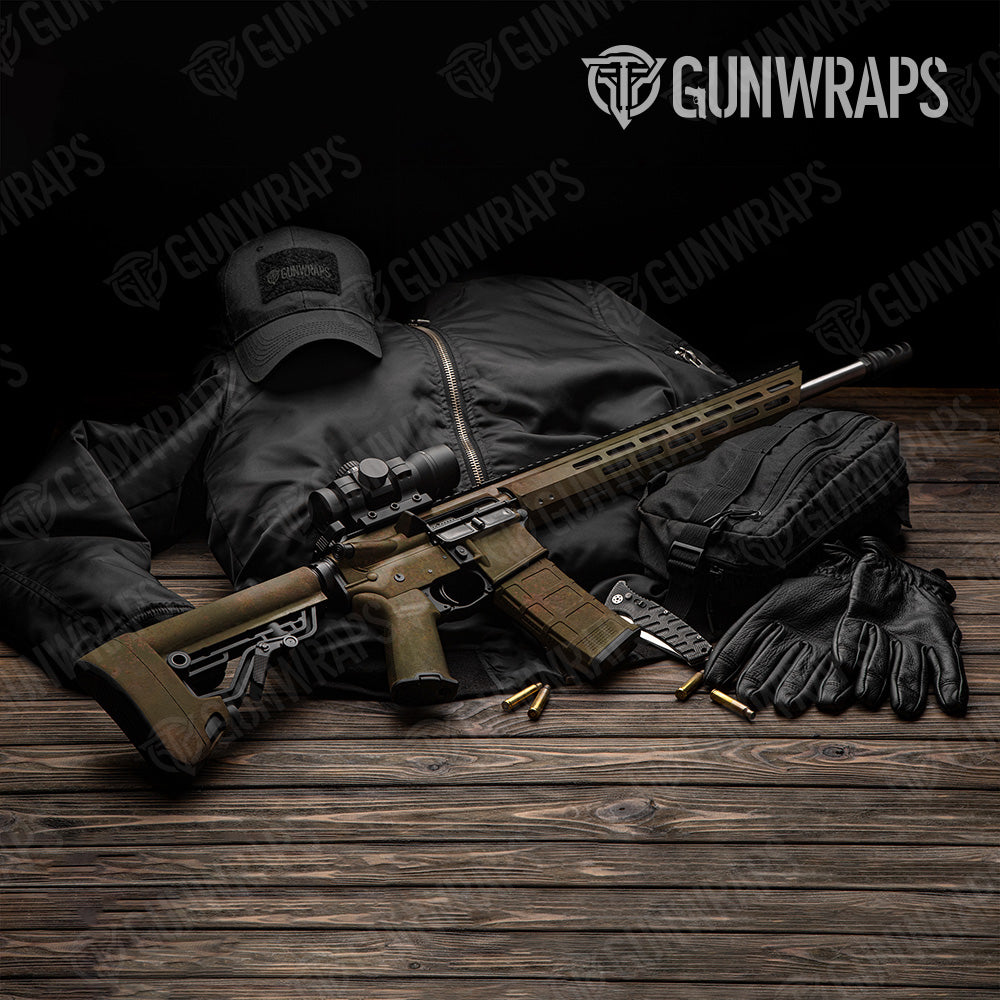 Rust World War AR 15 Gun Skin Vinyl Wrap