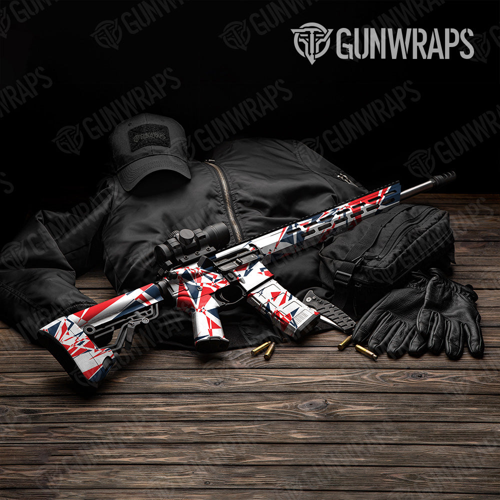 Sharp America Camo AR 15 Gun Skin Vinyl Wrap