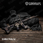 AR 15 Substrate Saigon Camo Gun Skin Vinyl Wrap Film