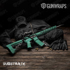 AR 15 Substrate Saltwater Camo Gun Skin Vinyl Wrap Film