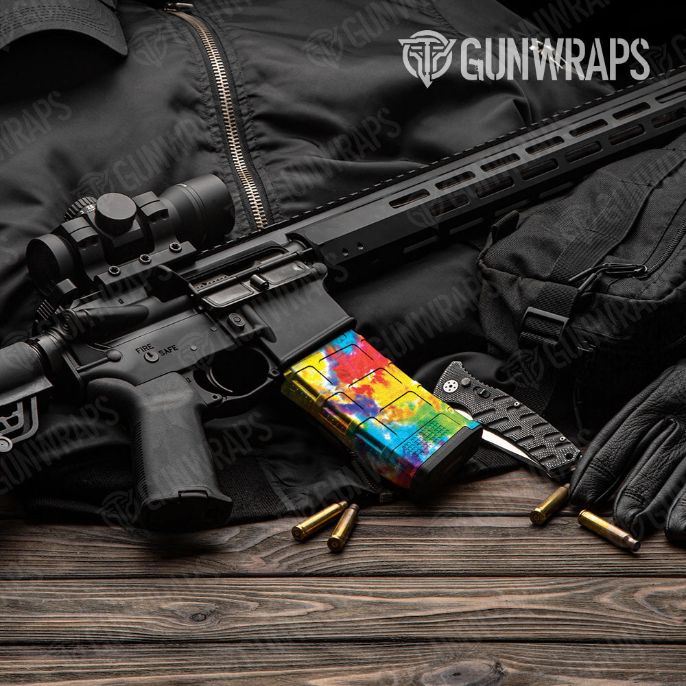 Tie Dye Classic AR 15 Mag Gun Skin Vinyl Wrap