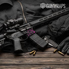 Vivid Hex Magenta AR 15 Mag Well Gun Skin Vinyl Wrap