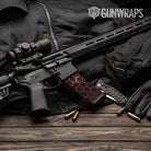 Vivid Hex Red AR 15 Mag Gun Skin Vinyl Wrap