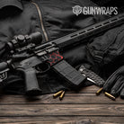 Vivid Hex Red AR 15 Mag Well Gun Skin Vinyl Wrap