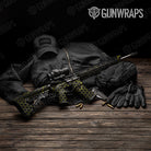 Vivid Hex Yellow AR 15 Gun Skin Vinyl Wrap