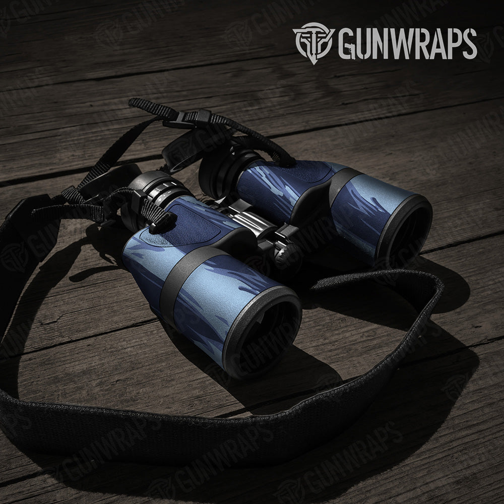 Shredded Blue Urban Night Camo Binocular Gear Skin Vinyl Wrap