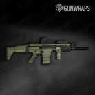 Shredded Army Green Camo Tactical Gun Skin Vinyl Wrap